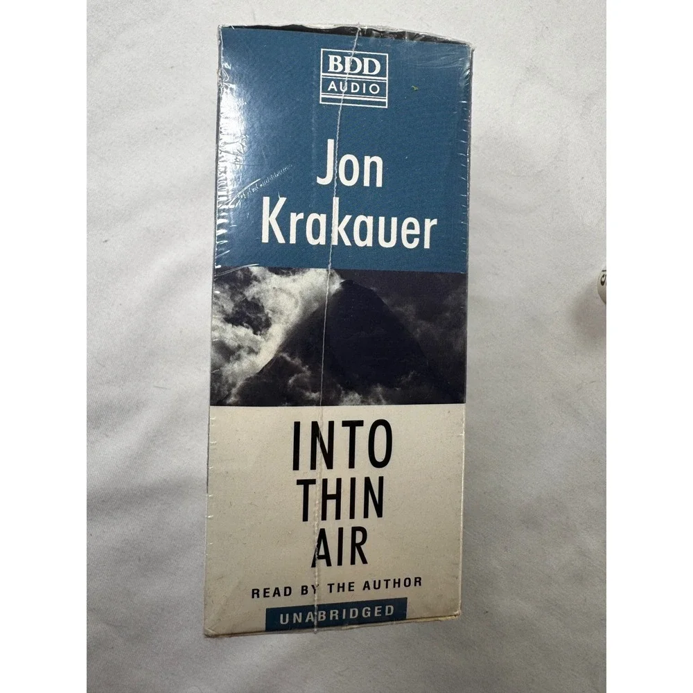 Into Thin Air Jon Krakauer Unabridged Audio Book 6 Cassettes BDD Audio 1998 NEW - Picture 3 of 7